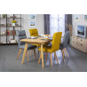 Chaise de salle à manger contemporaine en tissu (lot de 2) Nordica