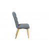 Chaise de salle à manger contemporaine en tissu (lot de 2) Nordica