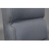 Chaise de salle à manger contemporaine en tissu (lot de 2) Nordica