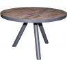 Table à manger contemporaine en bois et métal Henry
