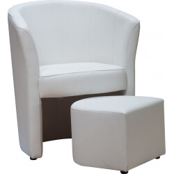 Fauteuil cabriolet & pouf IBIZA