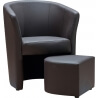 Fauteuil cabriolet & pouf IBIZA