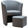 Fauteuil cabriolet & pouf IBIZA