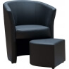 Fauteuil cabriolet & pouf IBIZA