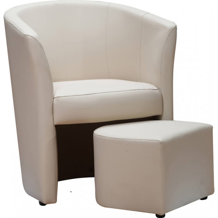 Fauteuil cabriolet & pouf IBIZA