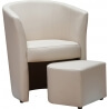 Fauteuil cabriolet & pouf IBIZA