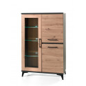 Vaisselier/argentier industriel chêne/anthracite Loic