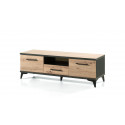Meuble TV industriel chêne/anthracite Loic