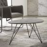 Table basse en bois coloris gris foncé Edouard