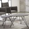 Table basse en bois coloris gris foncé Edouard