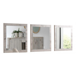 Miroir rectangulaire MIRAS 138 cm marbre gris