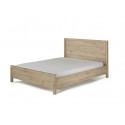 Lit adulte contemporain coloris chêne Leonia
