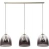 Suspension contemporaine en verre 3 x Ø33 Patrice