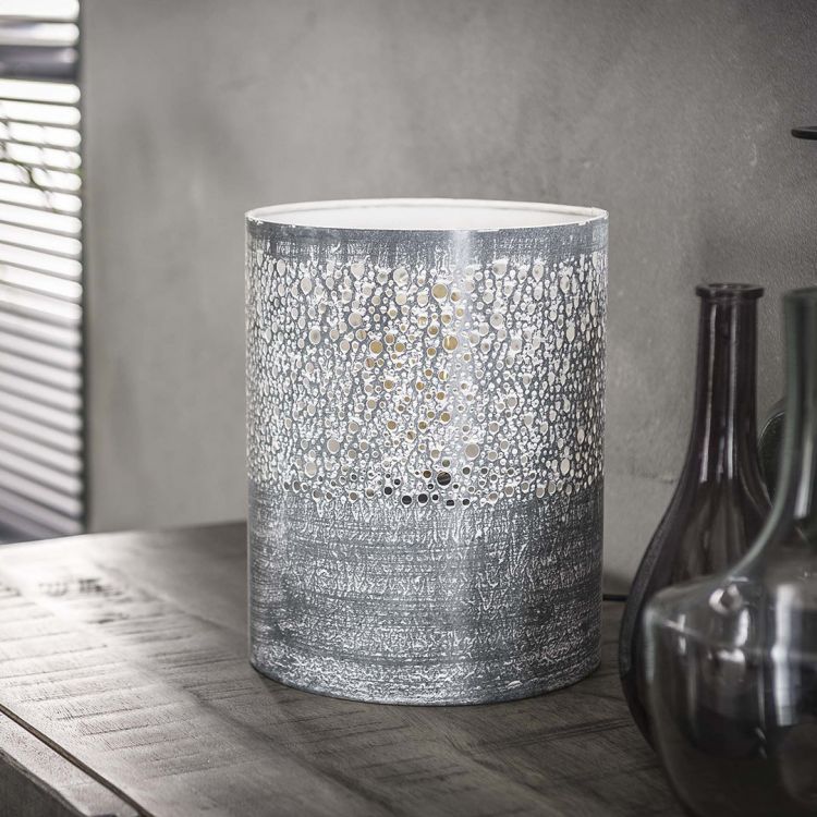 Lampe de table industrielle en métal Ø20 cm Célia