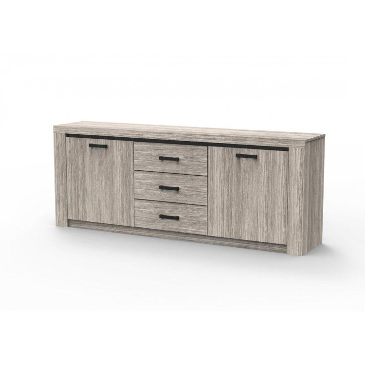 Buffet/bahut contemporain gris clair Vera