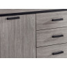 Buffet/bahut contemporain gris clair Vera