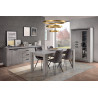 Buffet/bahut contemporain gris clair Vera