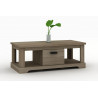 Table basse contemporaine chêne gris Wally