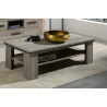 Table basse contemporaine chêne gris Judith