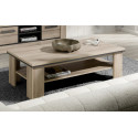 Table basse contemporaine chêne clair Willy