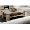Table basse contemporaine chêne clair Willy