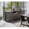 Buffet/bahut contemporain chêne gris Chloe