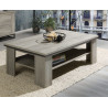 Table basse contemporaine chêne gris Chloe