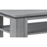 Table basse contemporaine chêne gris Chloe