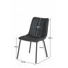 Chaise de salle à manger moderne en PU (lot de 4) Olivia