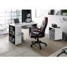 Bureau moderne blanc/anthracite Romeo