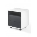 Caisson de bureau moderne blanc/anthracite Romeo