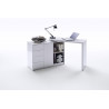 Bureau moderne modulable laqué blanc brillant Mateo