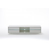Meuble TV design laqué blanc brillant Borneo