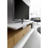 Meuble TV design blanc/chêne Emilia