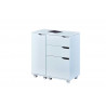 Bureau modulable moderne blanc Lally