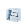 Bureau modulable moderne blanc Lally