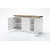 Buffet/bahut moderne 150 cm blanc/chêne Jordy