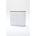 Meuble de rangement moderne 120 cm blanc/chêne Jordy I