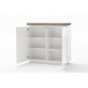 Meuble de rangement moderne 120 cm blanc/chêne Jordy I