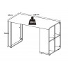 Bureau moderne blanc/anthracite Romeo