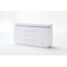 Buffet/bahut moderne 150 cm laqué blanc brillant Atlantide