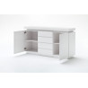 Buffet/bahut moderne 150 cm laqué blanc brillant Atlantide