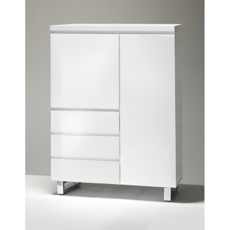 Vaisselier/argentier moderne blanc laqué Rodney