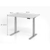 Bureau assis-debout contemporain Jorge