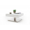 Table basse moderne blanc mat Alienor