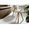 Tables basses style nature en chêne massif (lot de 2) Sakura