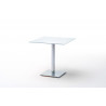 Table à manger moderne en verre Trevor