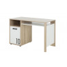 Bureau enfant moderne chêne/blanc Gabin