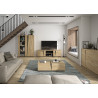 Buffet/bahut contemporain 221 cm chêne clair Jack