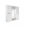 Armoire adulte contemporaine 181 cm blanche Doroty